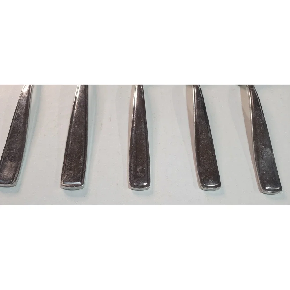 Waterford 18/10 Stainless Steel Flatware Set 5 Pieces 2 Forks 3 Spoons Silver
